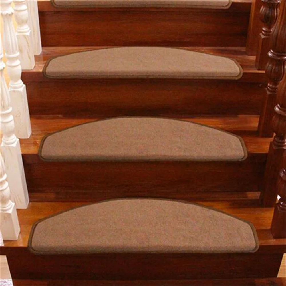 Hot Sell 12-Pieces Stair Carpet Sets Slip Resistance Stair Tread Mats Step Rug For Stair 65X24cm Fit For 25cm Width Stair Pad