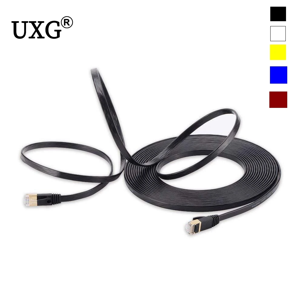Super Long CAT7 RJ45 Patch Ethernet LAN Network Cable For Router Switch Gold Plated CAT7 Network Cable RJ45 8P8C 10m 20m 30m 50m