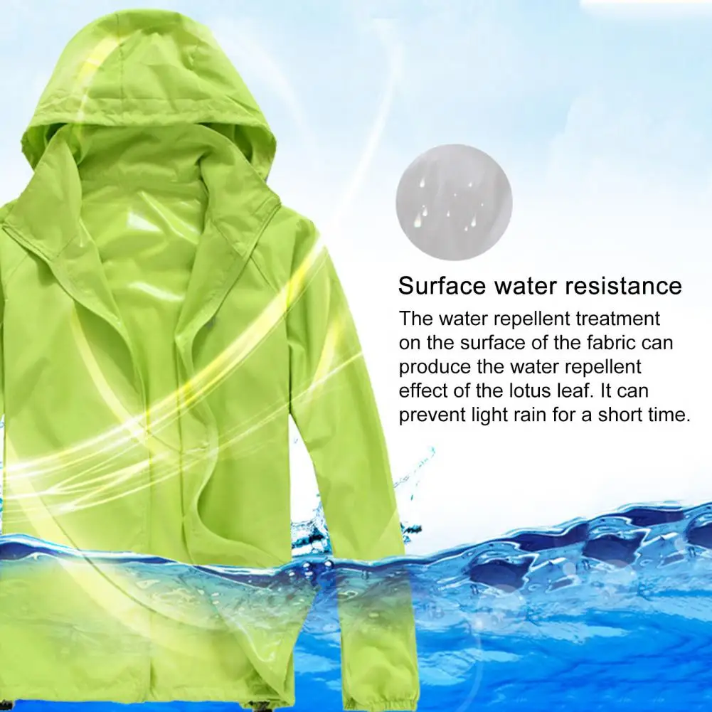 Women Men Windproof Coat Outdoor Jacket Ultra-Light Windbreake Jacket Solid Quick Dry Casual Waterproof Sunscreen Sports Coat