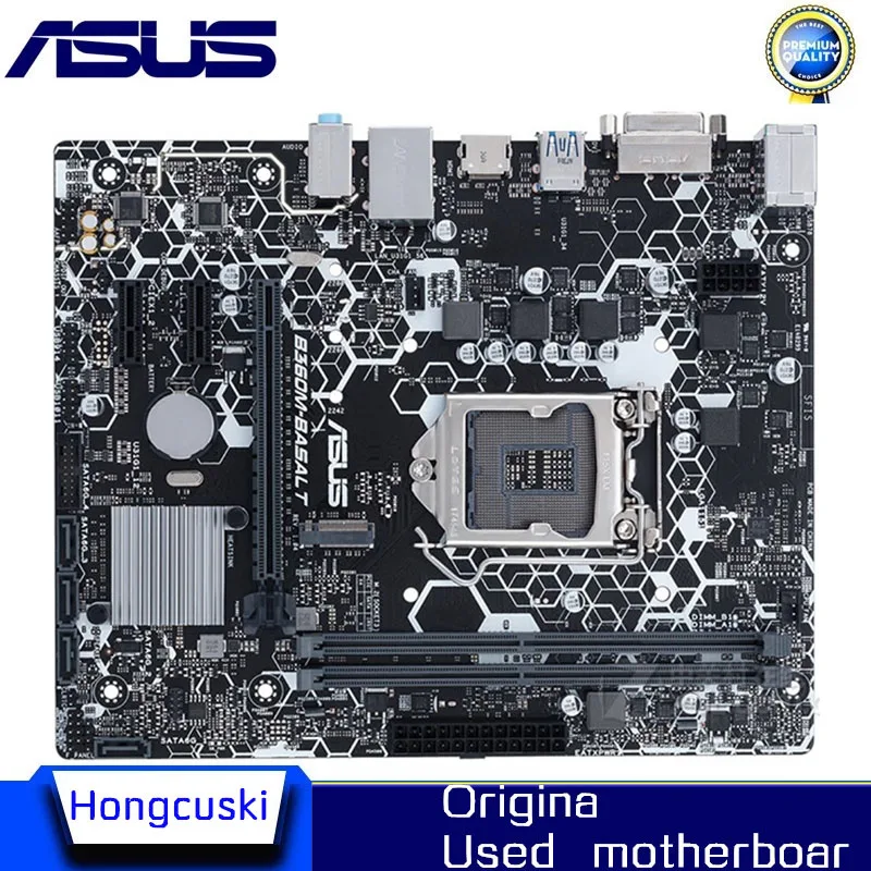 

For ASUS B360M-BASALT Used original motherboard Socket LGA 1151 DDR4 B360 Desktop Motherboard