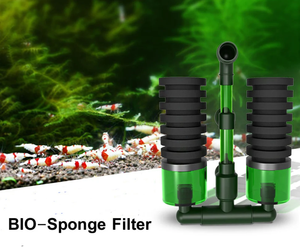 Aquarium Bio-sponge Fiter Water Fairy Super Biochemical Sponge Filter Material Shrimp Fish Tank Double Head Sponge Filter