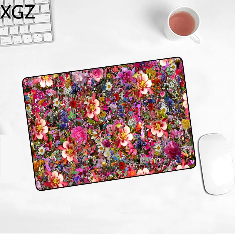 XGZ Game Player Mouse Pad Flower Landscape Mousepad Small 22x18cm Washable Home Desktop Computer Office Notebook Gaming Mouse