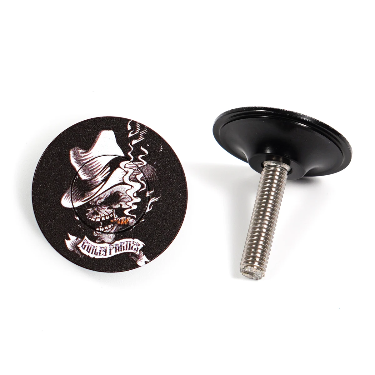 CNC Bike Bowl Cover MTB Road Bicycle pirate model Stem Top Caps Aluminum Alloy Mountian Bike Top Caps Headset Cap Bicycle Parts