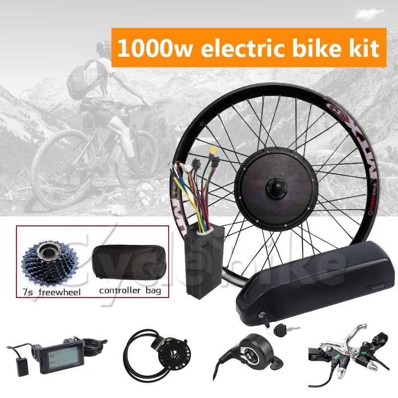 Front Or Rear Motor Wheel 50km/h 48V 1000W Electrical Bike Kit For 20