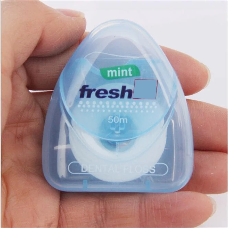 1Box 50m Dental Floss Teeth Clean Interdental Brush Tooth Picks Oral Hygiene Tool Flosser String Dentistry Materials