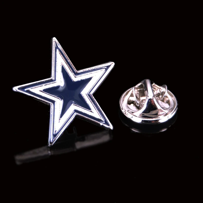 High quality Man's Brooch Silvery stars collar pin Metal bronze Badge Business bra pin Clothing accessories for successful men