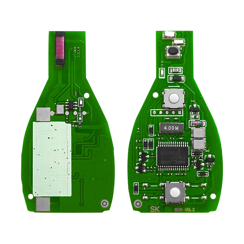 XNRKEY BGA Style 2 Button Remote Key 315/433Mhz for Mercedes Benz A B S E Class W203 W204 W205 W210 W211 W212 W221 W222 Support