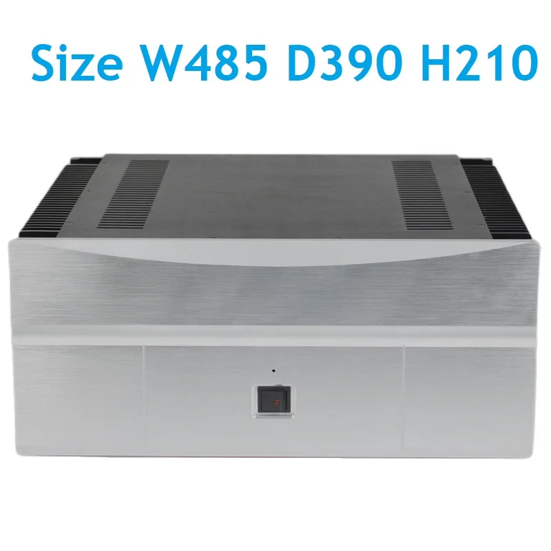 W485 D390 H210 Big Chassis DAC Shell KSA50 Class A Circuit Preamplifier Enclosure Power Case DIY Amplifier Housing Rear Box PSU