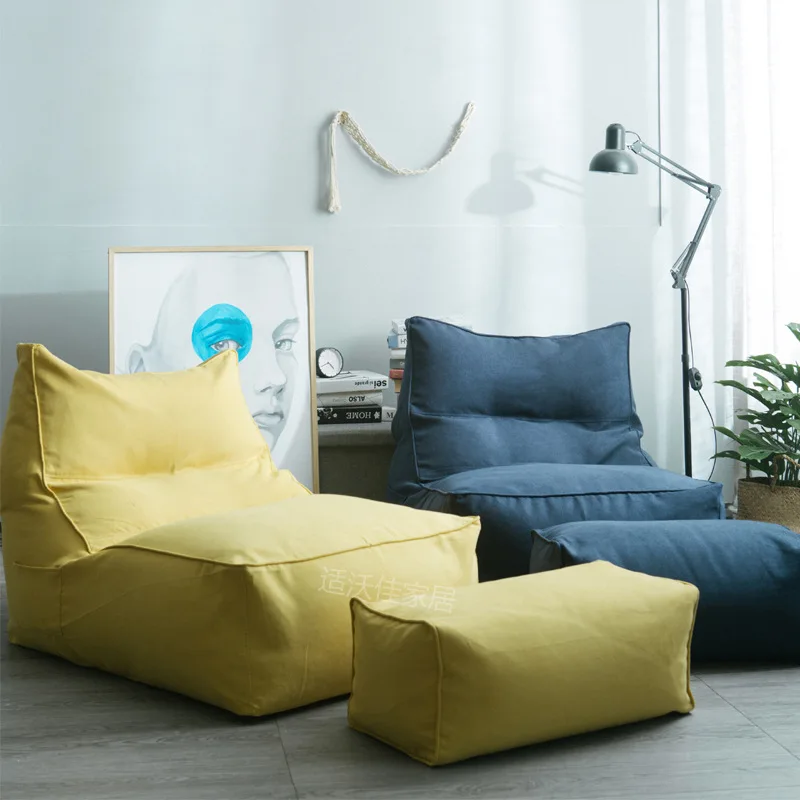 Pouf Sandalyeler Poltrona Puf Gold Sillones Divano Particle Lazy Sofa Recliner InsLiving Room Bedroom  Simple Sofa