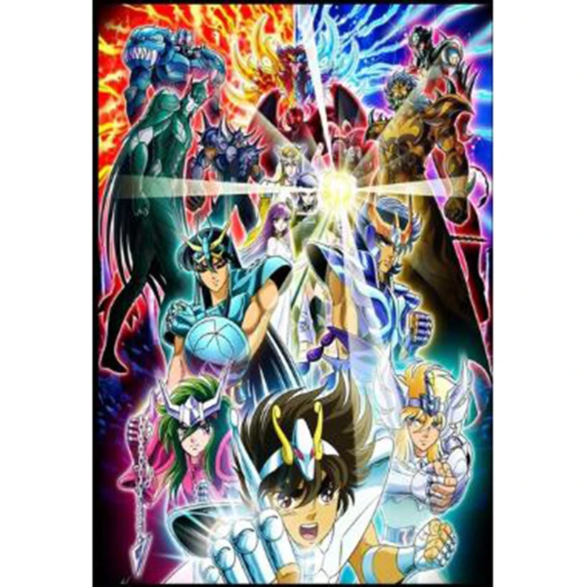 5d diamante pittura trapano completo Saint Seiya giappone Anime ricamo Display immagine di strass decorazione casa WG2049