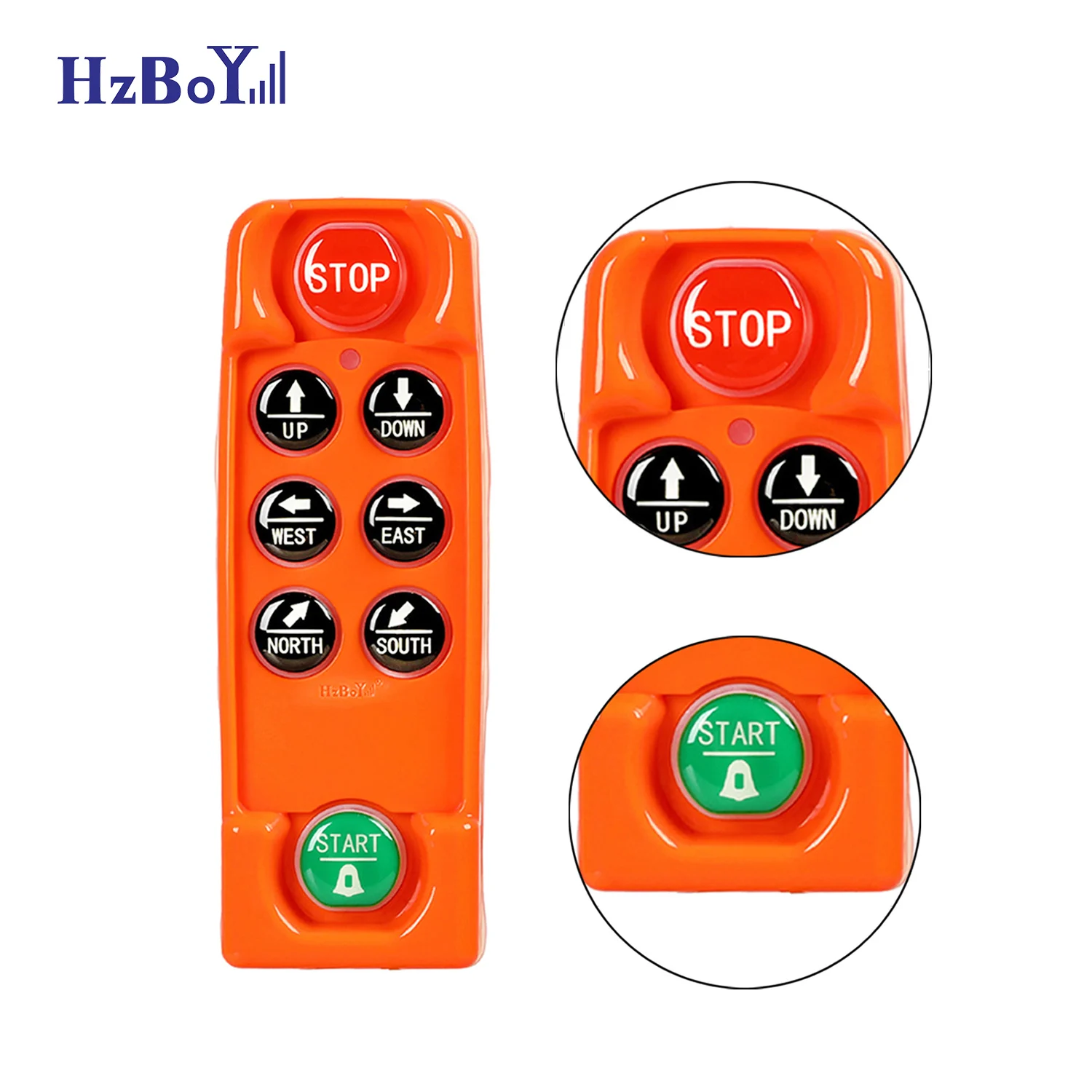 F21-E2C 868Mhz IP67 6 buttons Wireless Radio And Receiver Universal Industrial Crane Remote Control