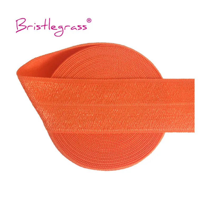 BRISTLEGRASS Großhandel 50 Yard 1 Zoll 25mm Glänzendes FOE Faltbares Elastisches Spandex-Satinband für Stirnbänder, Haarbänder, Kleider und DIY-Näharbeiten – Detail 17