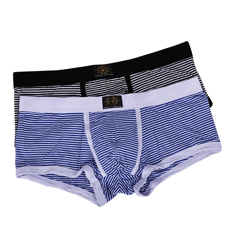 Calzoncillos bóxer de algodón para hombre, ropa interior Sexy de cintura baja, tallas S, M y L