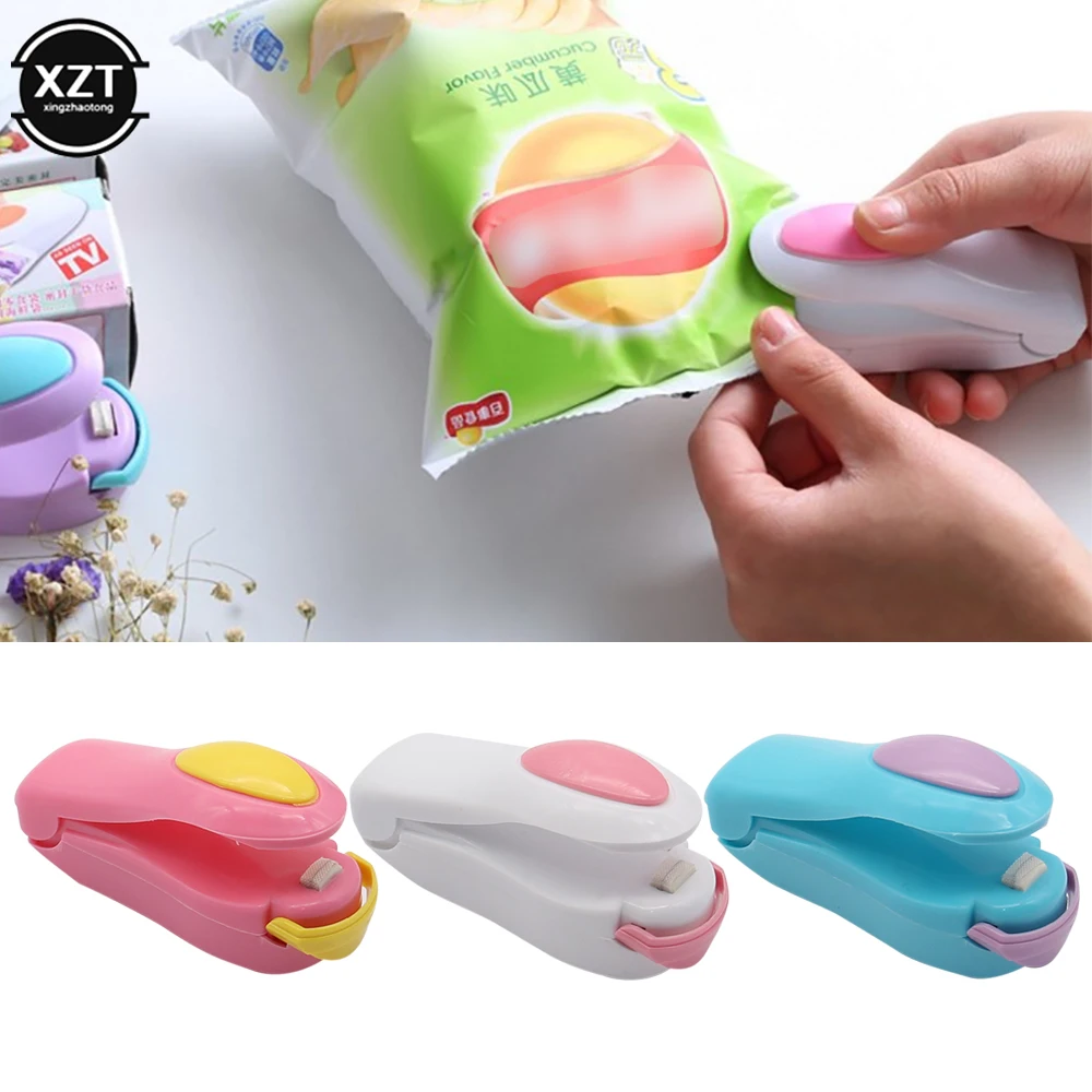 1Pcs Portable Mini Sealing Machine Plastic Bag Hand Pressure Heat Sealing Machine Small Sealing Machine Kitchen Accessories Tool