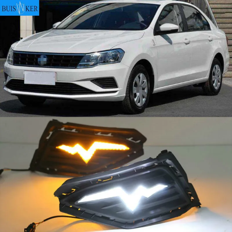 

LED DRL Daytime Running Light Daylight Fog lamp For Volkswagen VW Jetta 2017-2019 driving