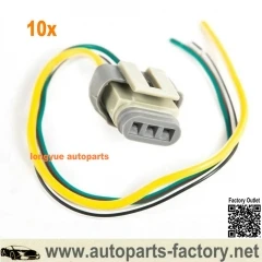 

Longyue 10pcs 1986-1993 2G 3G 4G Alternator Harness Voltage Regulator Connector Plug 3 Wire Pigtail 8"