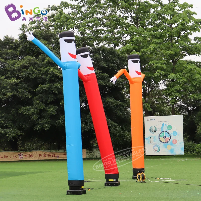 16.4 Feet Inflatable Dancing Tube Cartoon Advertising Inflatable Air Sky Dancer Puppet For Opening Activities