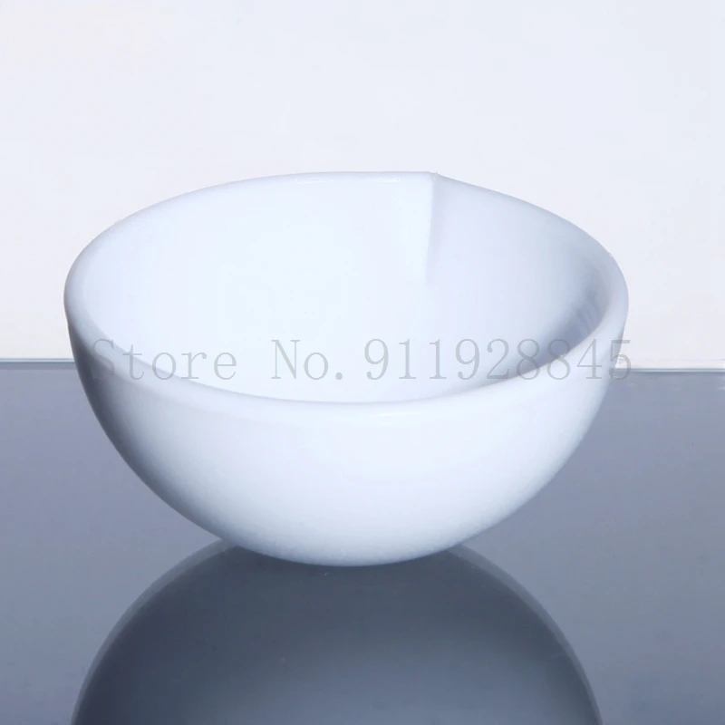 Lab Ptfe Verdamper Ronde Bodem Plastic Polytef Indampschaal 50 100 150Ml Boot Laboratorium Apparatuur