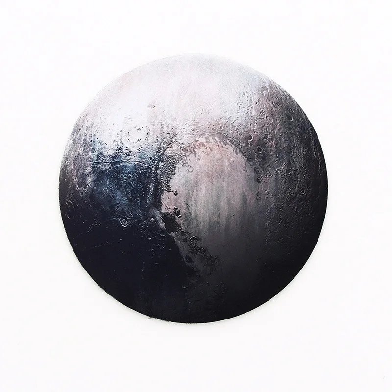 Retro Round Mouse Pad Sky Moon Phase Pattern Mouse Mat Environmentally Friendly Odorless Rubber Mouse Pad for Office Laptop PC