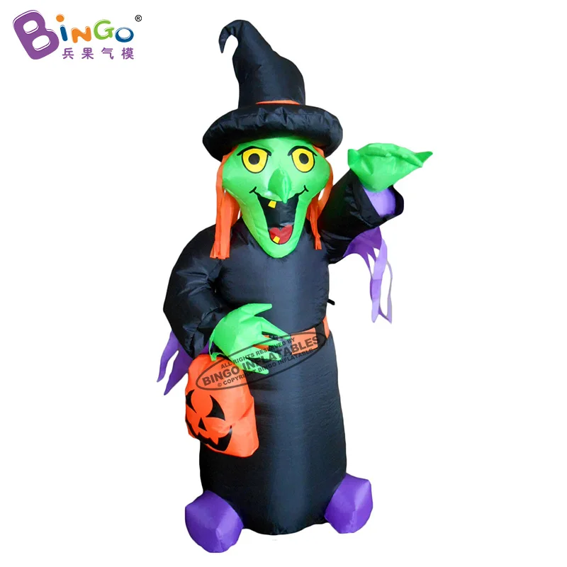 Customized 3m Tall Inflatable Halloween Witch Decoration / Giant Halloween Witch Inflatable Toys