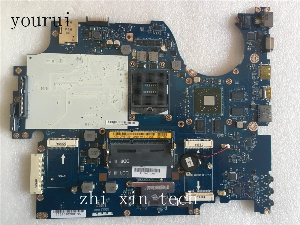 

Yourui для Dell 1749 Laptopmotherboard CN-0W87G9 0W87G9 W87G9 NAT02 LA-5155P материнская плата DDR3 100% полностью протестирована