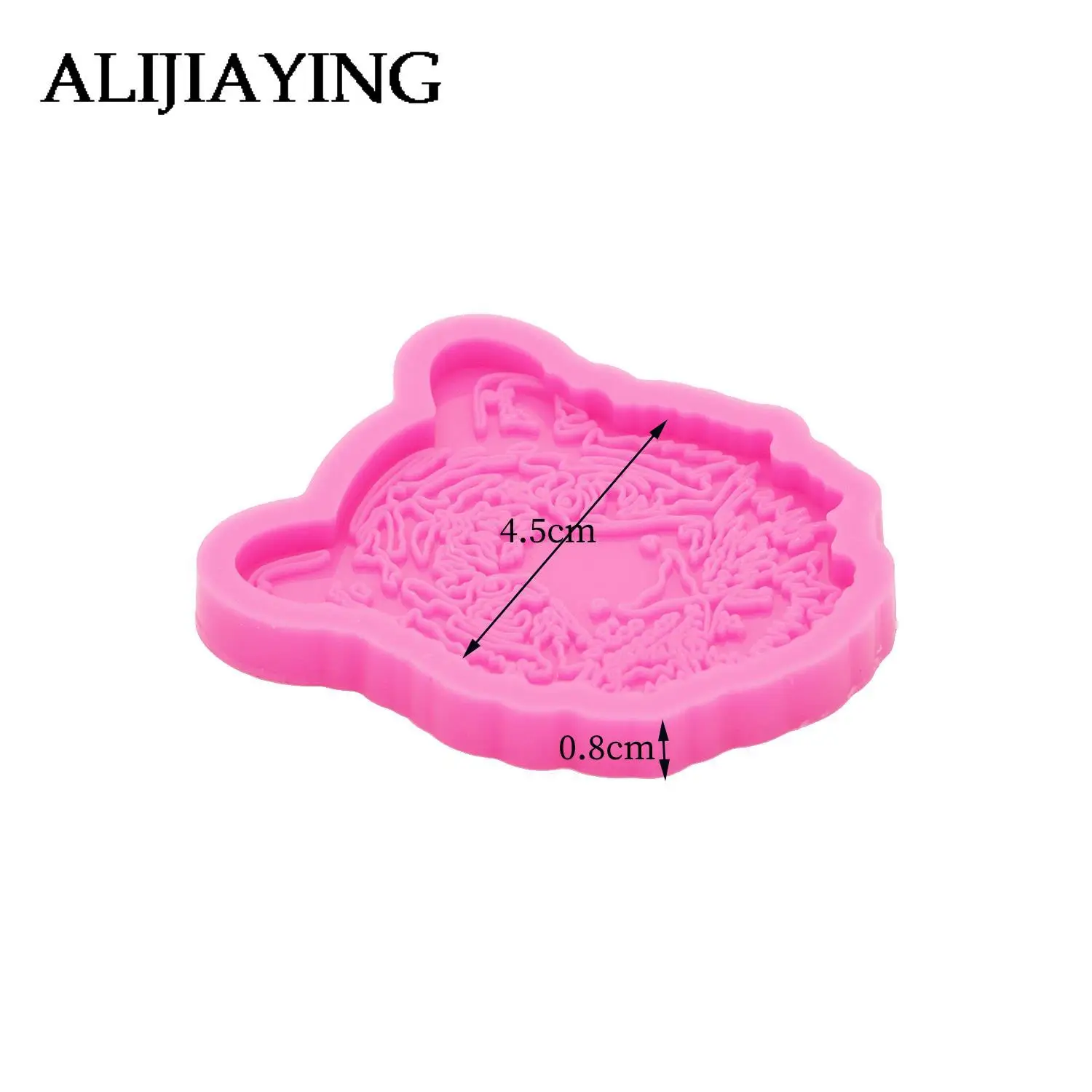 DY1054 Shiny Tiger Head Resin Molds, Phone Grip Silicone Mold Decoration Phone Case, Lion head Fondant Chocolate Mold Silicone