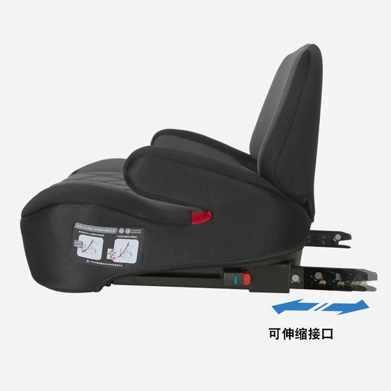 Child Car Safety Seat Portable Car Booster Pad  Folding Car Seat ISOFIX Hard Interface For 3-12 years old