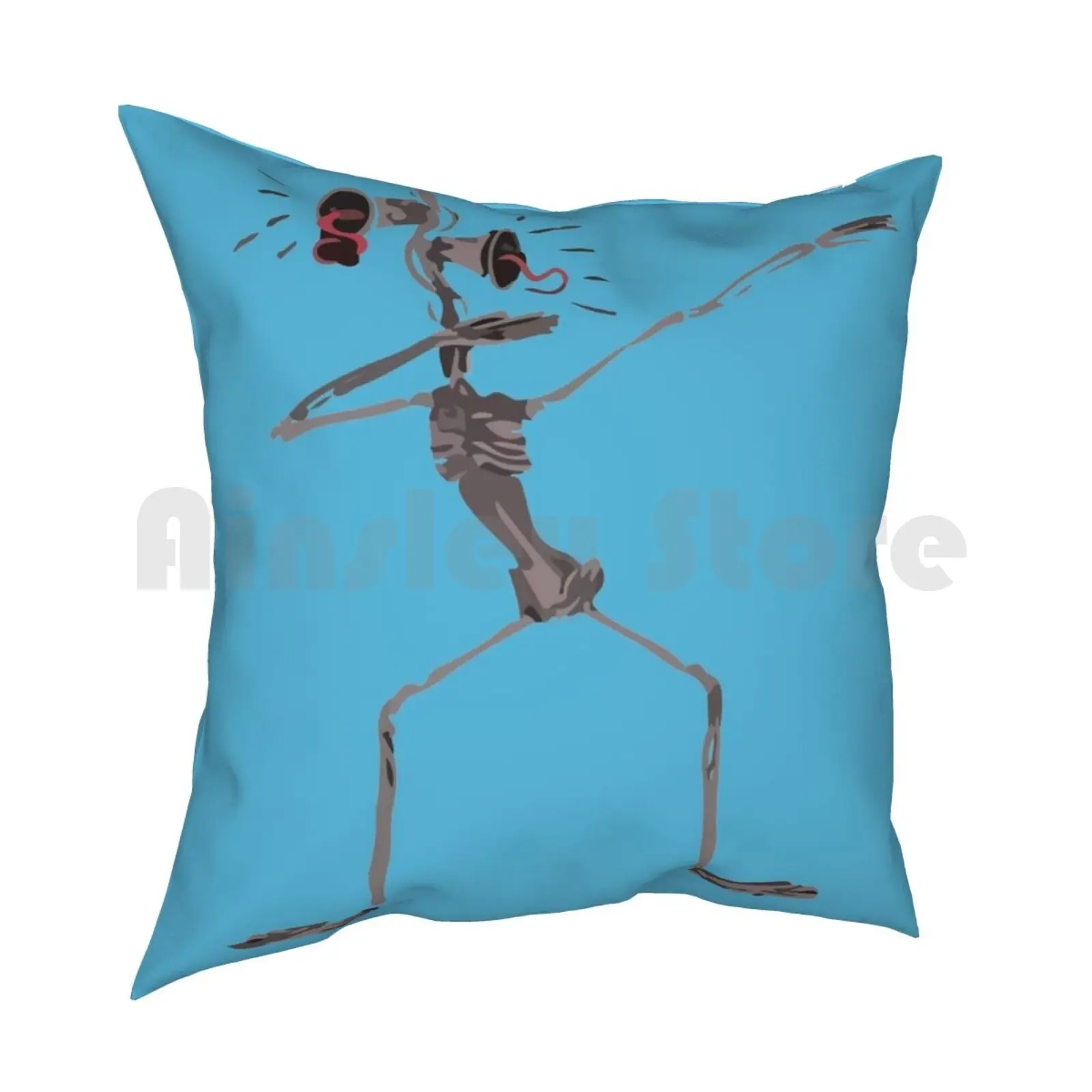 Dabbing Siren Head Pillow Case Printed Home Soft DIY Pillow cover Siren Head Dab Dabbing Scary Halloween Scared Dance