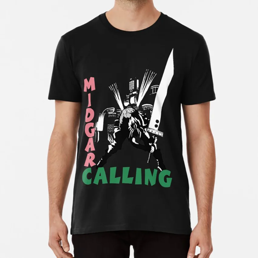 Midgar Calling T Shirt Clash Ffvii Final Fantasy 7 Final Fantasy Vii Ff7 Cloud Strife Cloud Buster Sword Video Games Games