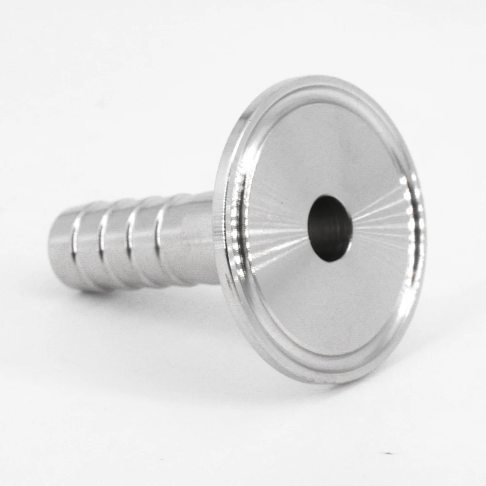 

16mm Hose Barb x 1.5" Tri Clamp SUS 304 Stainless Steel Sanitary Tri-Clamp Hosetail Coupler Fitting Home Brew