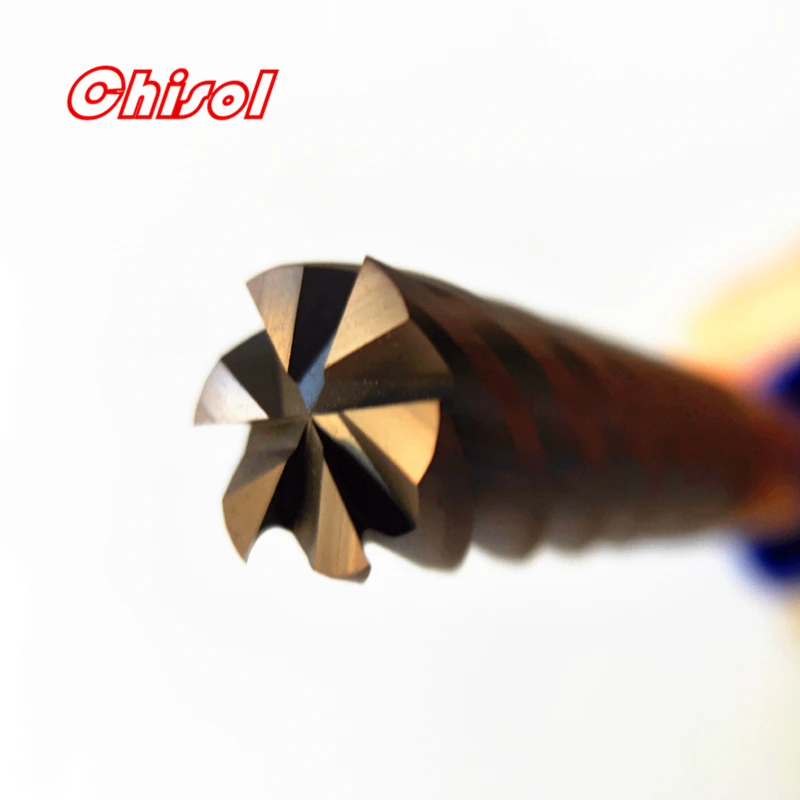 Original  6 Edge Solid Carbide End Mill GM-6E-D6.0 GM-6E-D8.0 GM-6E-D10.0 GM-6E-D12.0 GM-6E-D16.0 GM-6E-D20.0