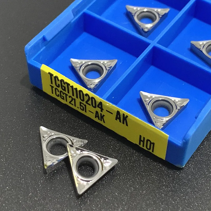 TCGT090202 TCGT090204 TCGT090208 TCGT110202 TCGT110204 TCGT110208 AK H01, procesamiento de insertos de aluminio: cobre y aluminio