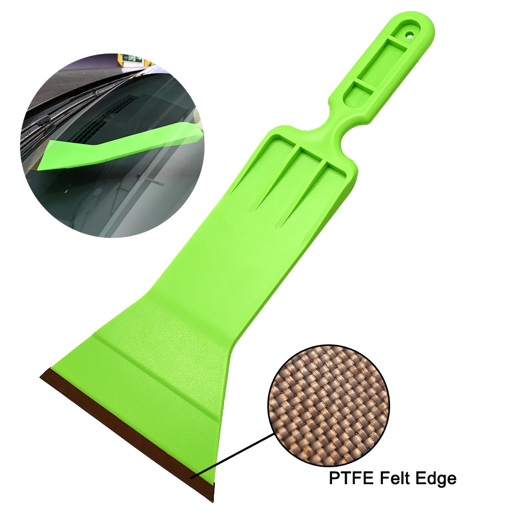 

EHDIS Window Tinting Squeegee for Car Windshield Glass Vinyl Covering Film Sticker Wrap Tools PTFE Felt Edge Bulldozer Scraper