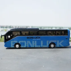 Original Factory Authentic 1:42 Scale Blue Diecast Bonluck Falcon Lx Bus Model for Birthday/christmas Gift