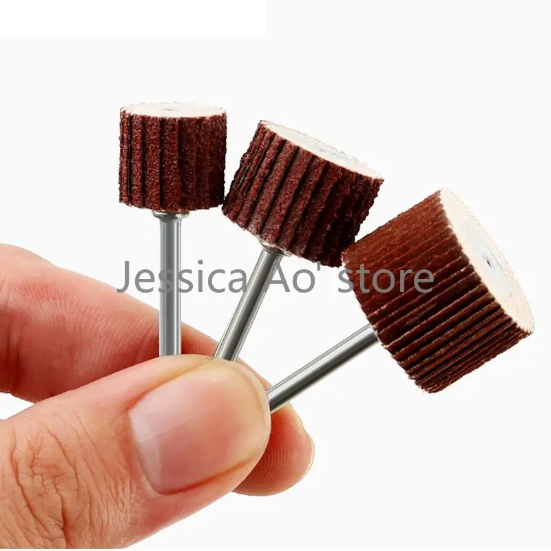 10pcs 80-600grit 8-20mm Power Tool Abrasive Paper Cylinder Sanding Paper Grinding Wheel Metal Polisher Woodworking Tools
