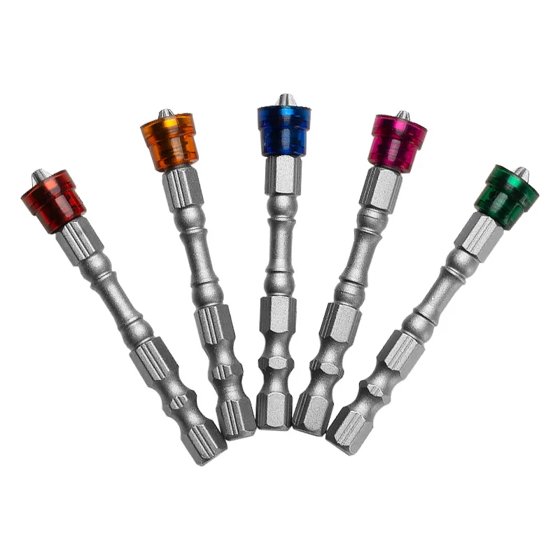5 pz/set 65mm trapano magnetico punte cacciavite 1/4 pollici Hex Shank S2 acciaio croce testa cacciavite elettrico Kit