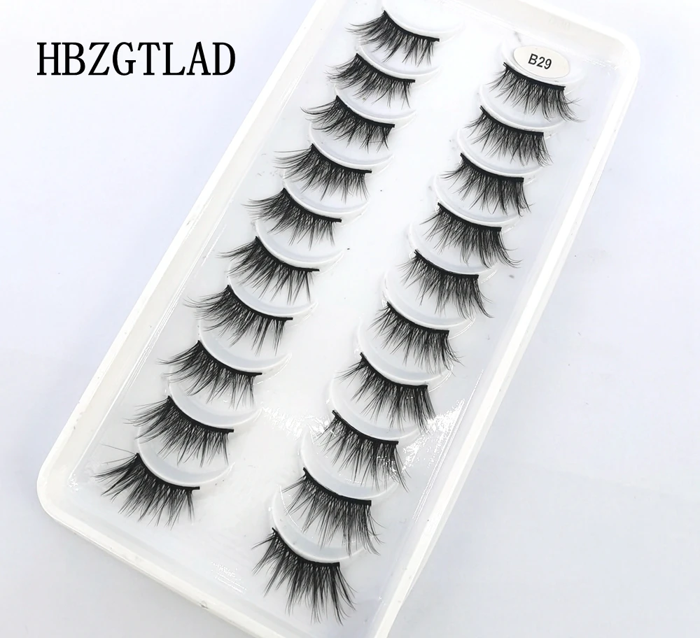 New 10 pairs natural half eye false eyelashes fake lashes long makeup 3d mink lashes eyelash extension mink eyelashes for beauty