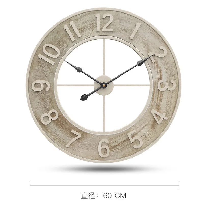 

Hot 60cm selling creative products creative wall clock living room iron decorative clock home clock