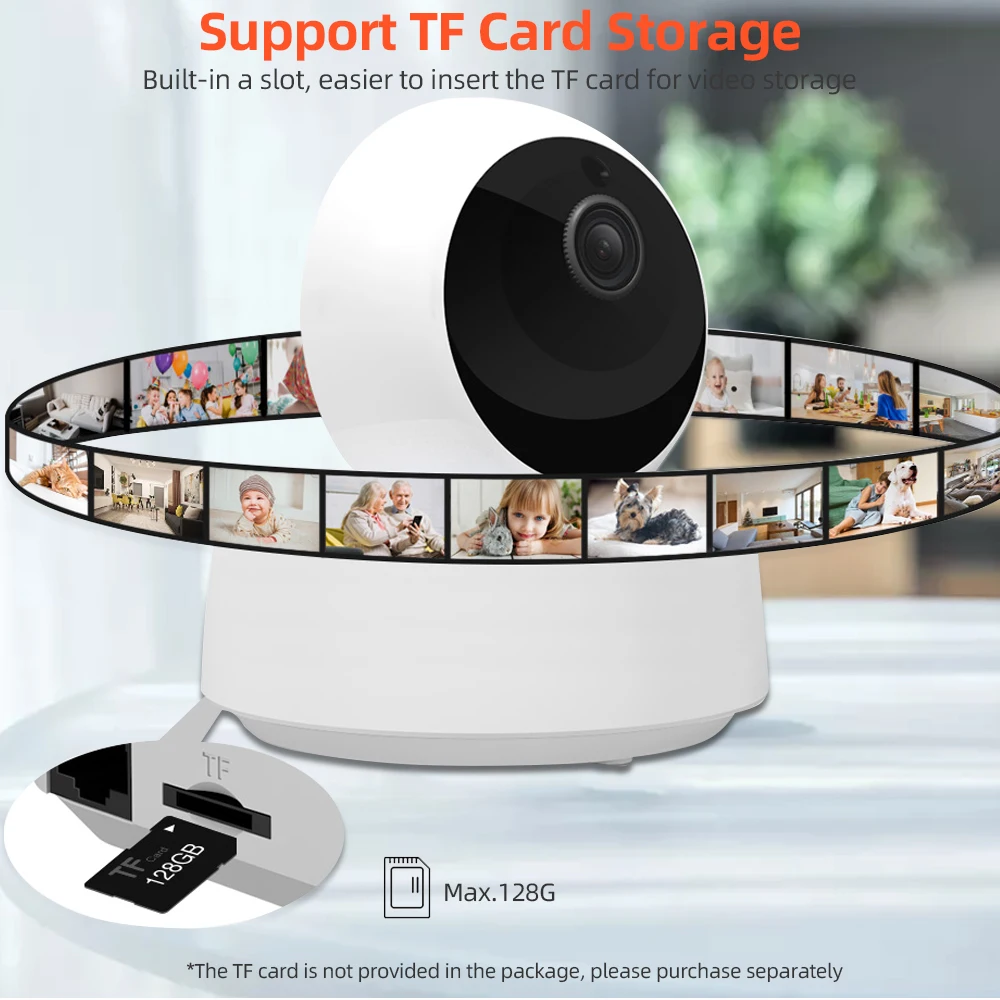 New GK-200MP2-B Mini Wireless Wifi Camera IP Ewelink APP 360 IR 1080P HD Baby Monitor Surveillance Security Alarm Smart Home