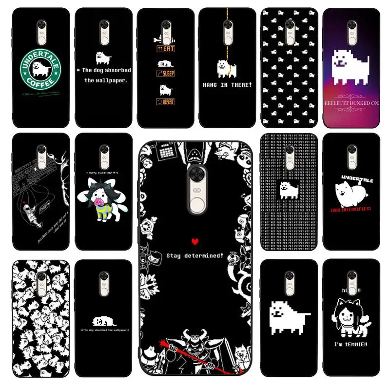 FHNBLJ game Undertale Annoying Dog Phone Case for Redmi 5 6 7 8 9 A 5plus K20 4X 6 cover