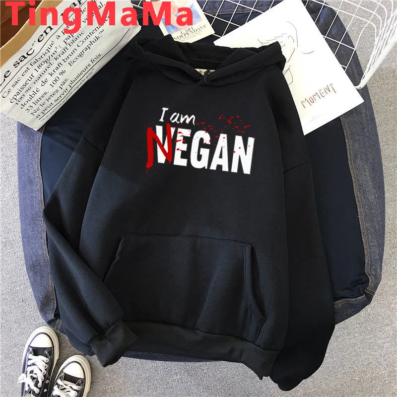 the Walking Dead Negan hoodies women y2k aesthetic Korea hip hop 2021 women hoddies grunge