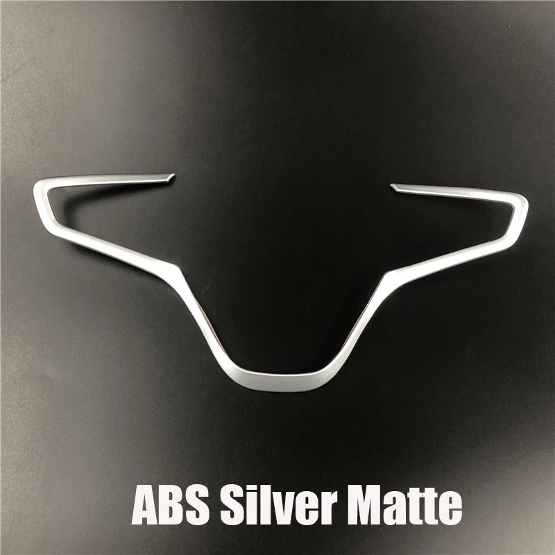 For Chevrolet Cruze Bolt EV Equinox Malibu XL / Opel Ampera Car Accessories Steering Wheel Trim Cover Chrome Sticker