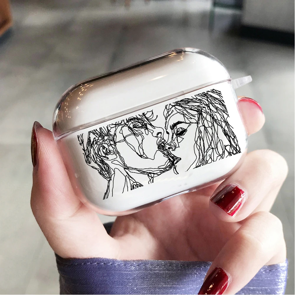 Wholesale Cover For airpods 2 1 Cases Silicone Cover For airpods 3 2021 PRO Cute Earphone Soft Clear Headphone Protective Case