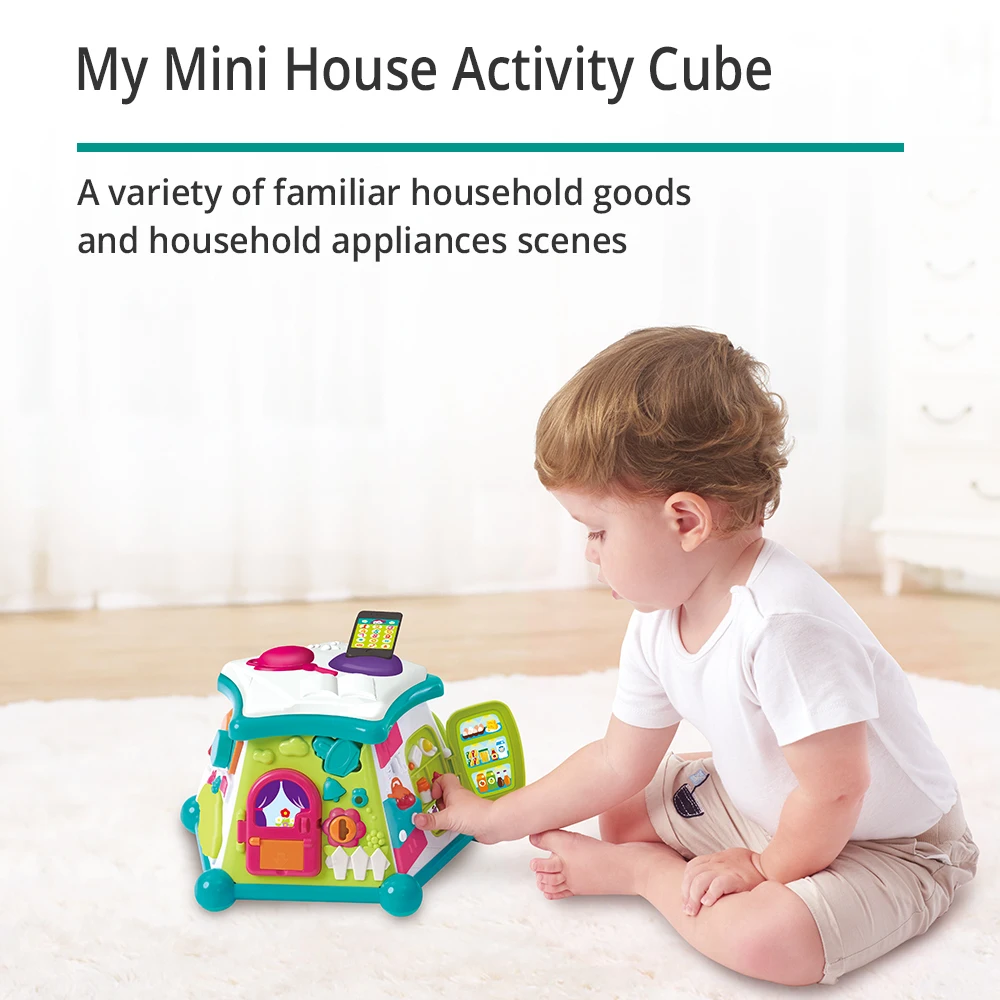 Auby Life House Cube 6 Room Scenes 20 Life Experiences With Music Light Intelligence Develop Early Learning Educational Toy 18m+