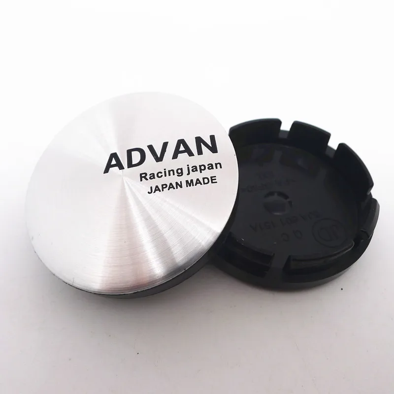 4pcs 56mm For ADVAN Racing Car Wheel Center Hub Cap Covers Emblem Badge Hub Auto Styling