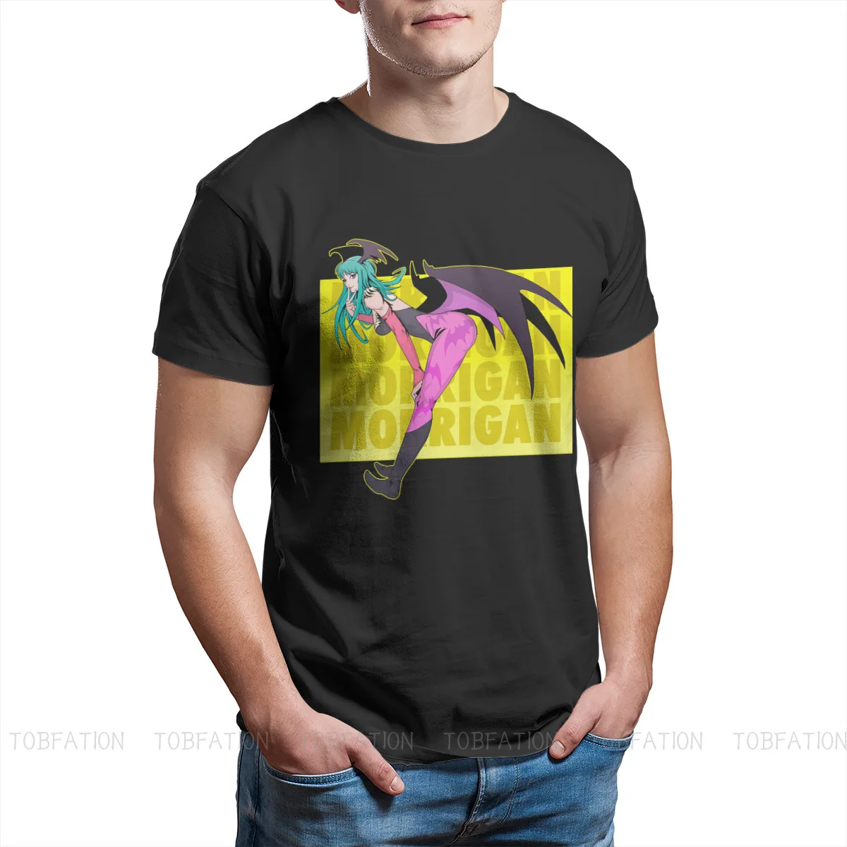 Morrigan Aensland Unique TShirt Darkstalkers Vampire Vanpaia Game Top Quality New Design Graphic  T Shirt Short Sleeve Ofertas