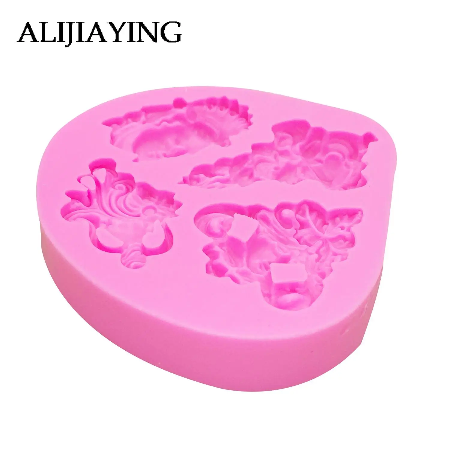 M931 DIY silicone mold antique vintage head portrait silicone mould fondant cake decorating tools