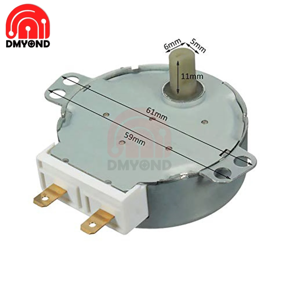 New AC 220V-240V CW/CCW Microwave Turntable Glass Plate Tray Synchronous Motor TYJ50-8A7 Vertical Turntable Motor d shafted 7