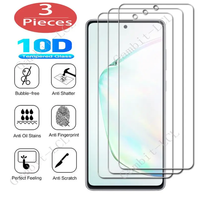 3Pcs Protection Glass For Samsung Galaxy M01s M11 M21 M21s M31 M31s M40 M51 Note 20 Note10 S10 Lite  Tempered Screen Cover Film