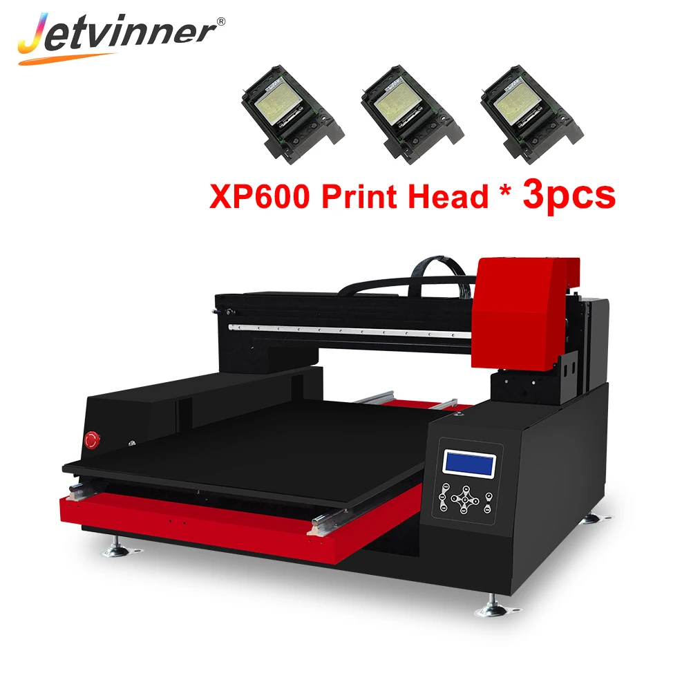 Jetvinner A2 60*90cm Automatic UV Flatbed Printer With 3 Print Head For Phone Case Cylinder Acrylic Wood Metal Printing Machine